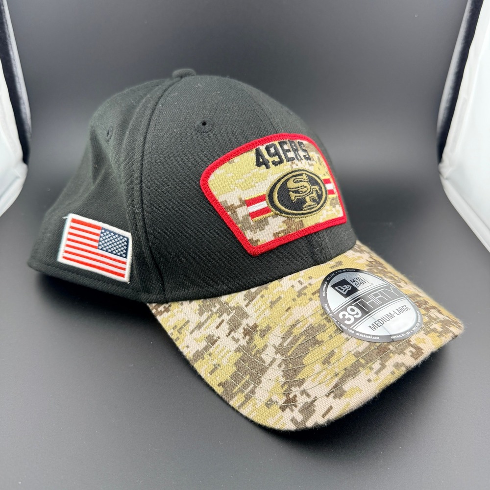 New Era 39THIRTY 2021 NFL Salute to Service San‎ Francisco 49ers Stretch Fit M/L